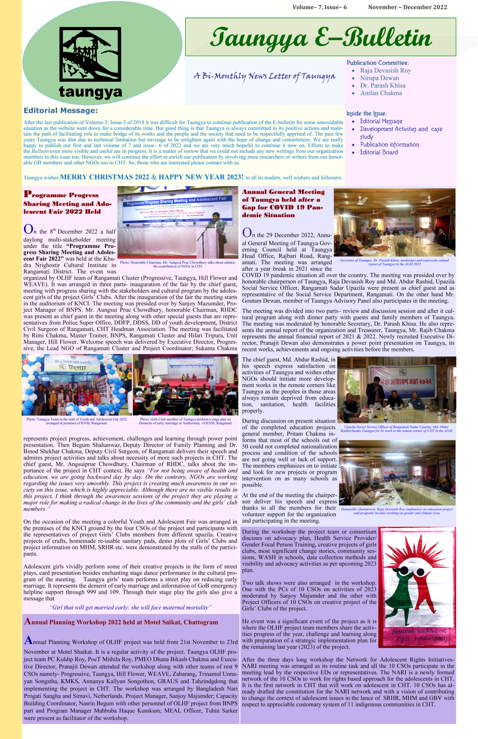 E-BULLETIN_NOVEMEBR TO DECEMBER 2022_TAUNGYA 111.pub – Publisher